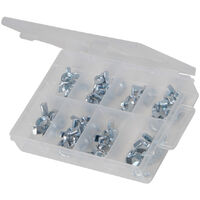 Coffret d' ecrous a oreilles ou ailettes metriques de m4 a m12