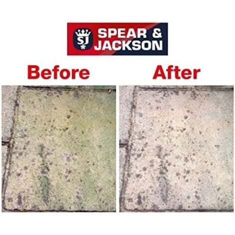 Spear & Jackson Spray and Leave 5 Litre Concentrate, Mould, Algae and Lichen Remover