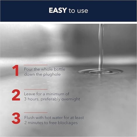 Spear & Jackson Multi-Purpose Sink and Drain Unblocker  2 x 500 ml
