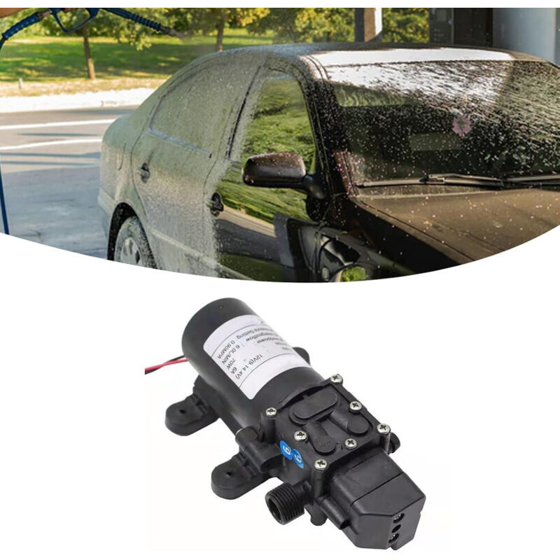 Pompe à Membrane DP-60 12V/24V - Auto-amorçante, Haute Pression - Pour Arrosage, Nettoyage, Balayeuse - 12