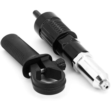 Adaptateur Riveteuse OUYLAF, Kit d'adaptateur de Pistolet à Riveter pour Perceuse électrique sans Fil, Pistolet à Riveter électrique Rivetage Outil