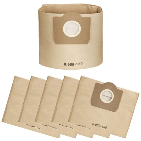 Lot De 10 Sacs Aspirateur Compatibles Kärcher WD 3 / MV 3 – Sacs Filtres Poussière Sec 6.959-130.0 – Qualité Premium