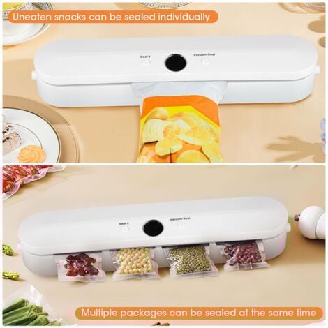 Machine Sous Vide, Machine Sous Vide Alimentaire, Compris 10pcs Sacs et pour Aliments, Viandes, Nourriture Sèche, Humide et Fraîche,OUYLAF
