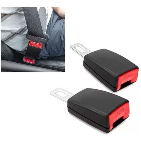 2 pièces boucle de ceinture de sécurité rallonge de ceinture de sécurité sangles de fixation universelles rallonge de ceinture de sécurité pince de siège de voiture ceinture de sécurité de voit,OUYLAF