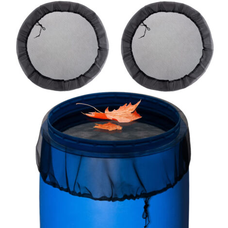 2 Pcs 95cm Filet pour Citerne de Pluie, Filet de Protection pour Tonneau de Pluie avec Cordon de Serrage, Protection Contre Les Moustiques et Les Feuilles,OUYLAF (1/5)