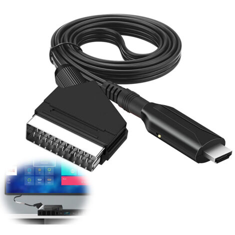 Adaptateur Audio Vidéo Péritel vers HDMI pour HDTV/DVD/Décodeur/PS3/PAL/NTSC - Convertisseur Starlight THSINDE (1/5)