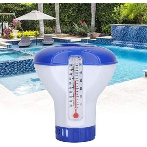 Distributeur Flottant de Chlore de 12,7 cm ,Distributeur de Comprimés de Chlore , Flotteur Chimique Réglable pour Piscine Intérieure et Extérieure,OUYLAF
