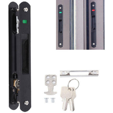 Ouylaf – Crochet serrure porte coulissante en acier inoxydable – Verrouillage simple face – Installation rapide pour portes-fenêtres et placards