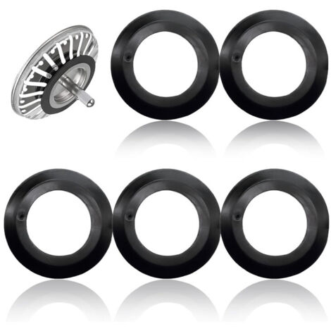 Ouylaf – Lot de 5 joints en caoutchouc pour bonde de baignoire – Étanchéité renforcée – Résistance à la corrosion – Diamètre 32 mm, extérieur 54 mm