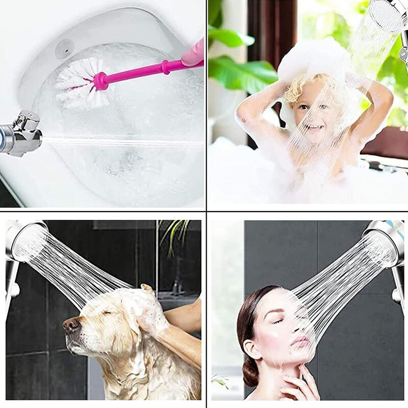 Douche Écologique avec Hélice à Pression et Filtre Purificateur