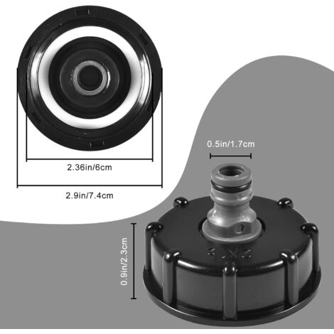 Adaptateur De Bouchon De Réservoir IBC S60x6 IBC Raccord 1/2