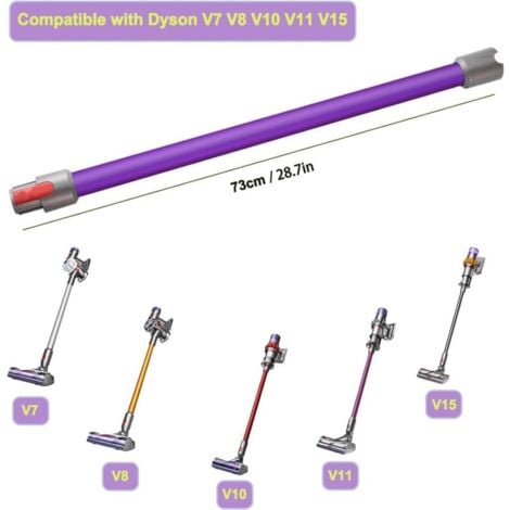 Tube d'extension de Rechange pour Dyson v11 V15 V10 V7 V8 Aspirateur Sans Fil, Tube Rallonge en Aluminium Baguette Extensible