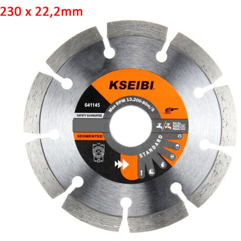 Freosen – Disque diamant 230 mm pour tronçonnage béton armé – Coupe nette pour granit, clinker, asphalte – Alésage 22,23 mm