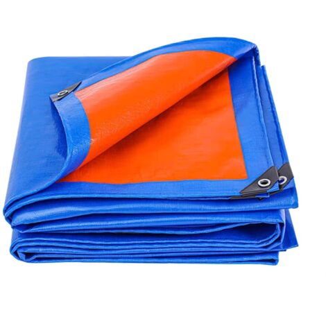 Freosen – Bâche de protection 3 x 4 m en polyéthylène imperméable 140g/m² – Œillets renforcés – Anti-UV, anti-décoloration – Pour bois empilé et camping - 140g-m
