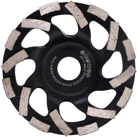 Freosen – Disque diamant pour meuleuse 125mm – Meulage béton, pierre, granit – Ouvertures de ventilation pour évacuation poussière – 12 250 tr/min