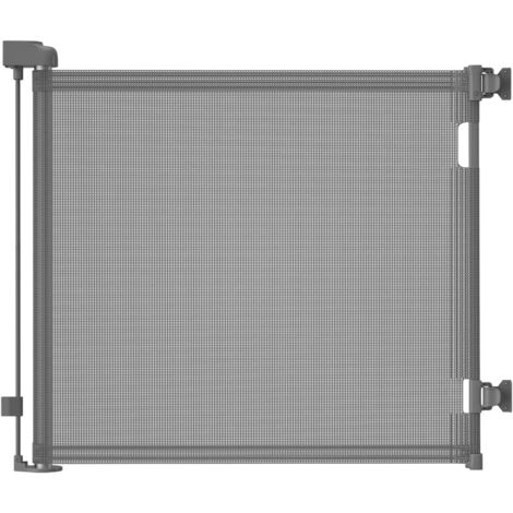 Barrière De Sécurité Rétractable Pour Chiens Et Enfants - Extensible Jusqu'à 125 Cm - Pour Escaliers, Couloirs, Portes Intérieur/extérieur