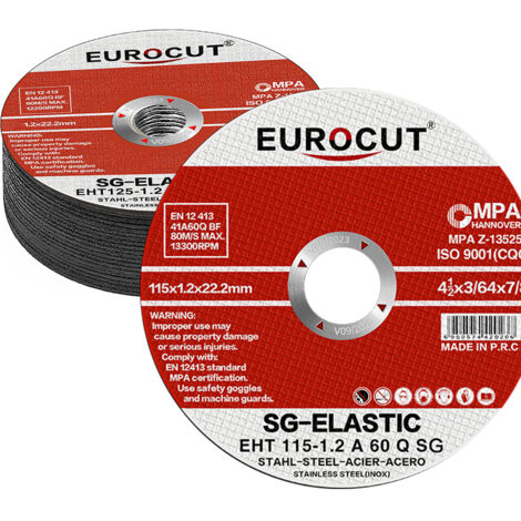 25PCS Disque à Tronçonner 115 mm x 1,2 mm x 22 mm Meules à Tronçonner pour Métal Acier Inoxydable Disque pour Meuleuse d'Angle