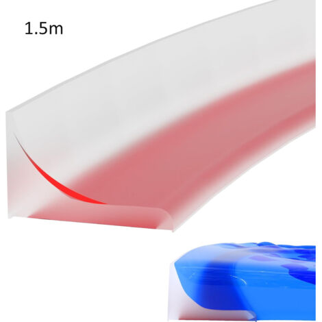 Pare-éclaboussures De Douche En Silicone Blanc Barrière Souple 3m