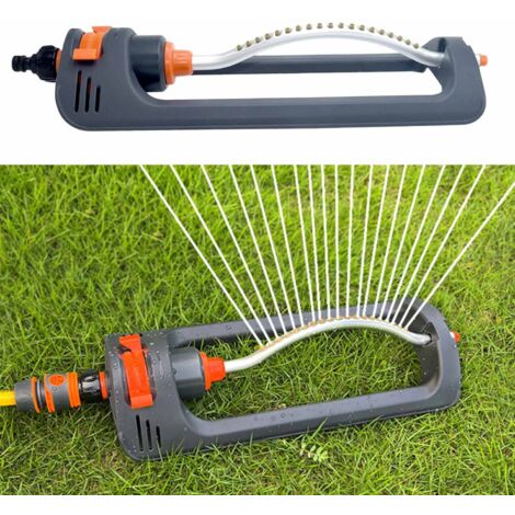 Arroseurs d'eau oscillants - Arroseur oscillant Automatique de Jardin, Base d'arrosage de Patio à 19 Buses pour équipement d'irrigation de Jardin