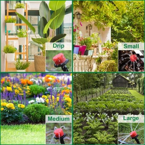 Kit Système D'irrigation DIY jardinage 40M Goutte à Goutte Jardin Système d'Arrosage Pour Jardin, Pelouse, Paysage, Potager