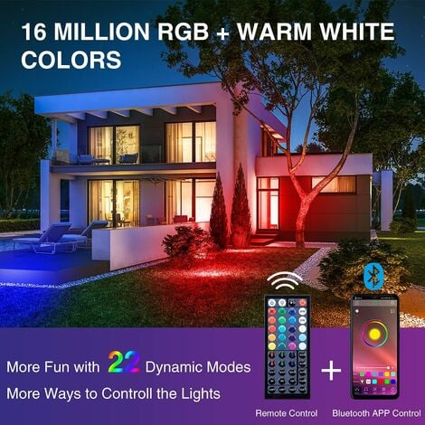 4x LED Inox Maison Mur Extérieur Éclairage Garage Mouvement Samsung Chip
