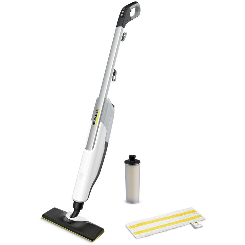 Karcher Balai nettoyeur vapeur SC 2 Upright EasyFix 1600 W Temps de chauffe ultra rapide avec buse de Sol EasyFix + serpillière microfibres + cartouche détartrante