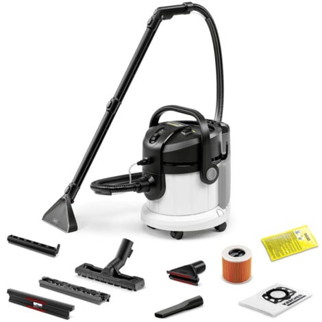 Shampouineuse moquettes Karcher SE 4, aspirateur injecteur extracteur - détacheur textile - Tuyau 2 en 1 - double réservoir - remplace SE4001