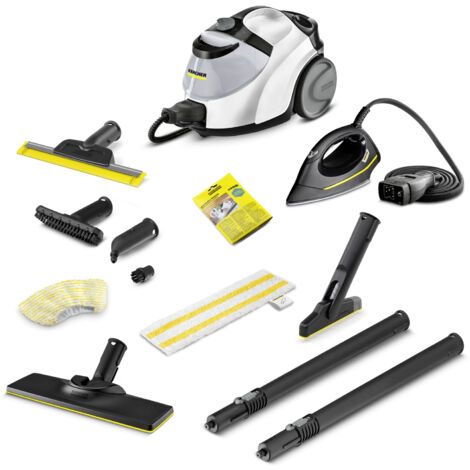 Nettoyeur vapeur Karcher SC 5 EasyFix Iron Select Bath Edition - Multifonctions avec fer à repasser et brosse spéciale joints - 2200 W - 4,2 bars - autonomie illimitée