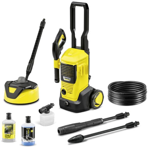 Nettoyeur haute pression Karcher K 5 FJ Home - 145 bars - 500 L/h - canon à mousse, brosse terrasse, détergent pierres, détergent universel