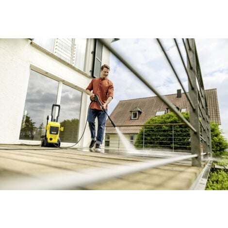 Nettoyeur haute pression Karcher K 5 FJ Home - 145 bars - 500 L/h - canon à mousse, brosse terrasse, détergent pierres, détergent universel