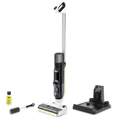 Aspirateur laveur Karcher FCV 3, aspire, lave et sèche, tous types de sols, 130 m², rouleau rotatif