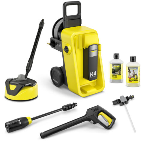 Nettoyeur haute pression Karcher K 4 Comfort Premium Home - 130 bars - 420L/h - enrouleur flexible anti-vrille 8m - brosse terrasse