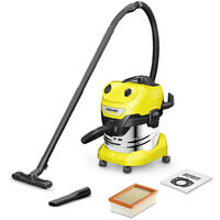 Karcher Aspirateur de chantier eau et poussières WD4 V 20 5 22 avec fonction souffleur