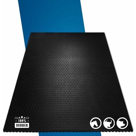 Stallmatte aus Gummi Diamond Top Stärke: 17 mm 180 x 120 cm Drainagematte für Tierhaltung