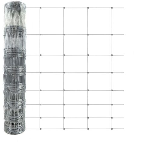 Wildzaun Verzinkt Maschenbreite: 15 cm Höhe: 150 cm Länge: 50 m