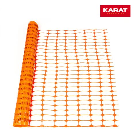 HaGa® Absperrzaun 10m X 1,2m – Orange, 260g/m², HDPE – Für Baustellen & Events – UV-stabil, Wetterfest