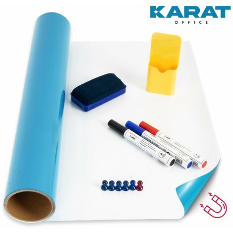 Tafelfolie Magnetisch zelfklevend - 100 x 200cm, incl. magneetfolie, 6 stofvrij krijt en 4 magneten