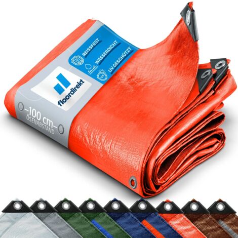 Abdeckplane 80 g/m² Orange 3 x 5 m