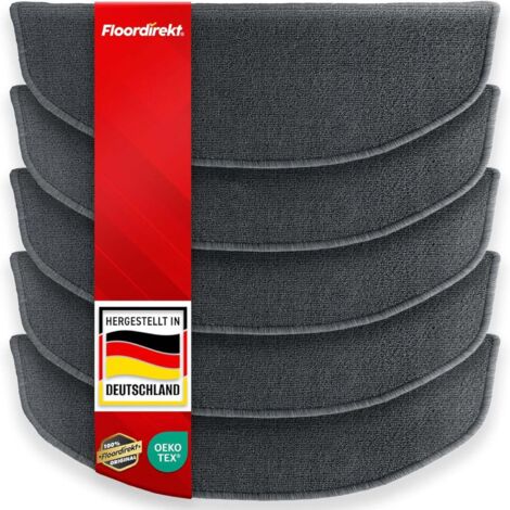 Stufenmatte London Pro Halbrund Anthrazit 1 Stufenmatte