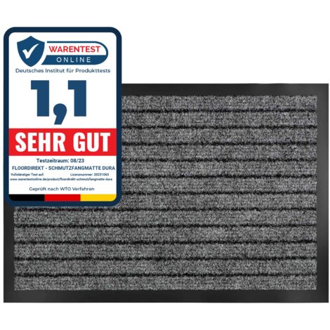 Schmutzfangmatte Dura Grau 66 x 185 cm