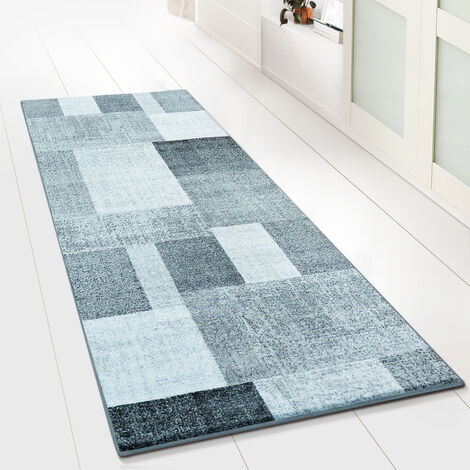 Teppichläufer Küchenläufer Teppiche Karo Rauten Design braun waschbar 3 Größen 