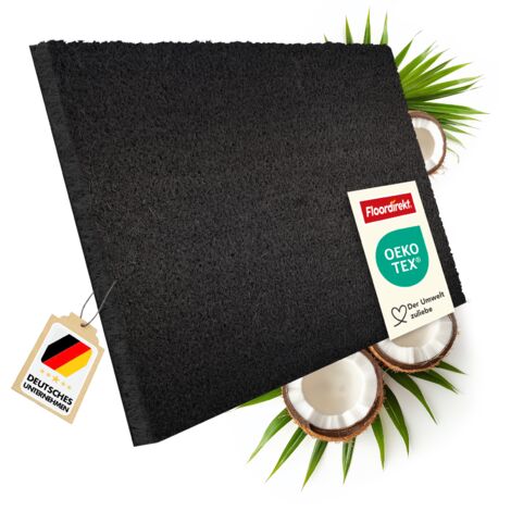 Fußmatte Kokos Schwarz 17 mm 100 x 150 cm