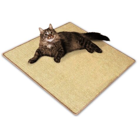 Sisal-Kratzteppich Für Katzen Natur 50 x 50 cm