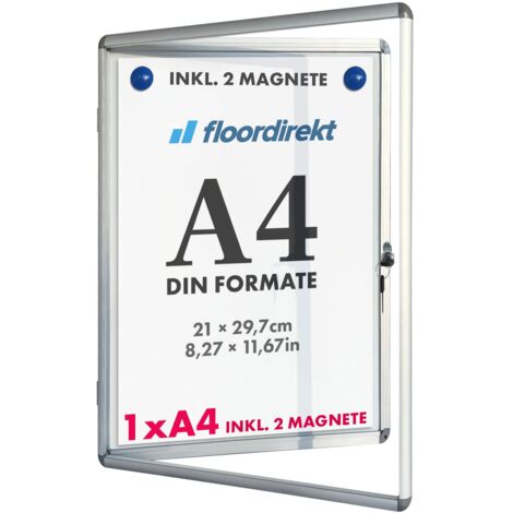 Schaukasten Innen Premium 28 x 36 cm 1 x A4 Mit 2 Magneten