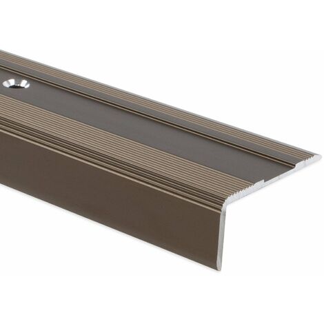 Stufenkantenprofil Glory Form: L Bronze Dunkel L 134 cm