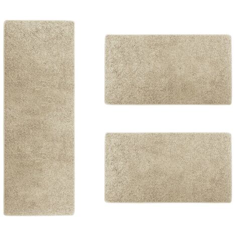 Bettumrandung Barcelona Beige 1 Läufer 67 x 250 cm + 2 Brücken 67 x 140 cm