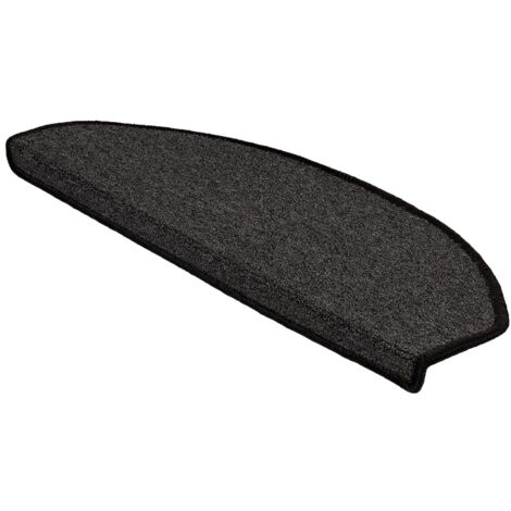 Stufenmatten London Anthrazit 77 23,5 x 65 cm Halbrund