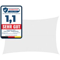 Wasserabweisendes Sonnensegel Weiß 3 x 5 m