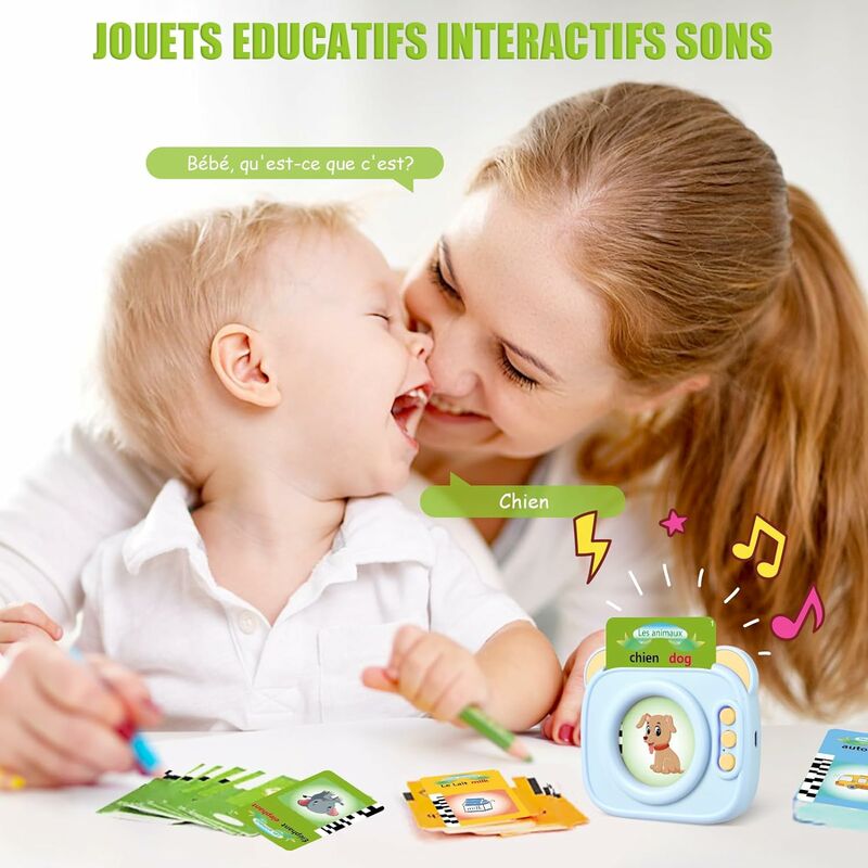 Cartes Flash Parlantes Cartes éducatives pour Enfants Talking Flash Cards  112 Feuilles De 2 3 4 5 6 Ans Montessori éducatifs - Cdiscount Jeux - Jouets