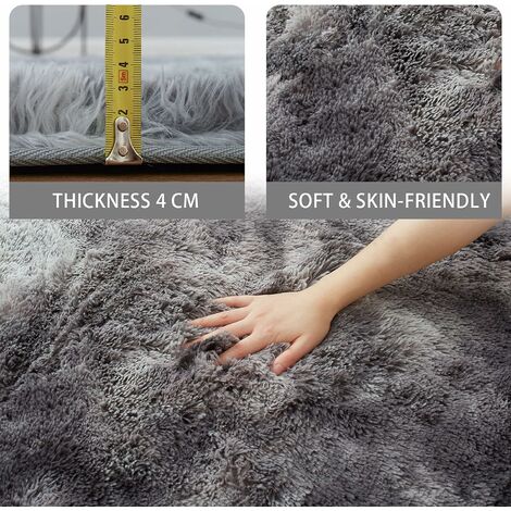 Tapis Chambre Shaggy, Soft Tapis à Poils Longs, Tapis Salon